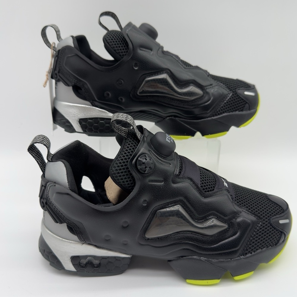 Reebok INSTAPUMP FURY 94 Running Shoes Men's Size 6.5 Blk/Gry/Lme - Picture 4 of 16